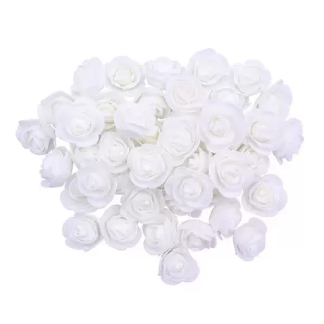 White foam roses