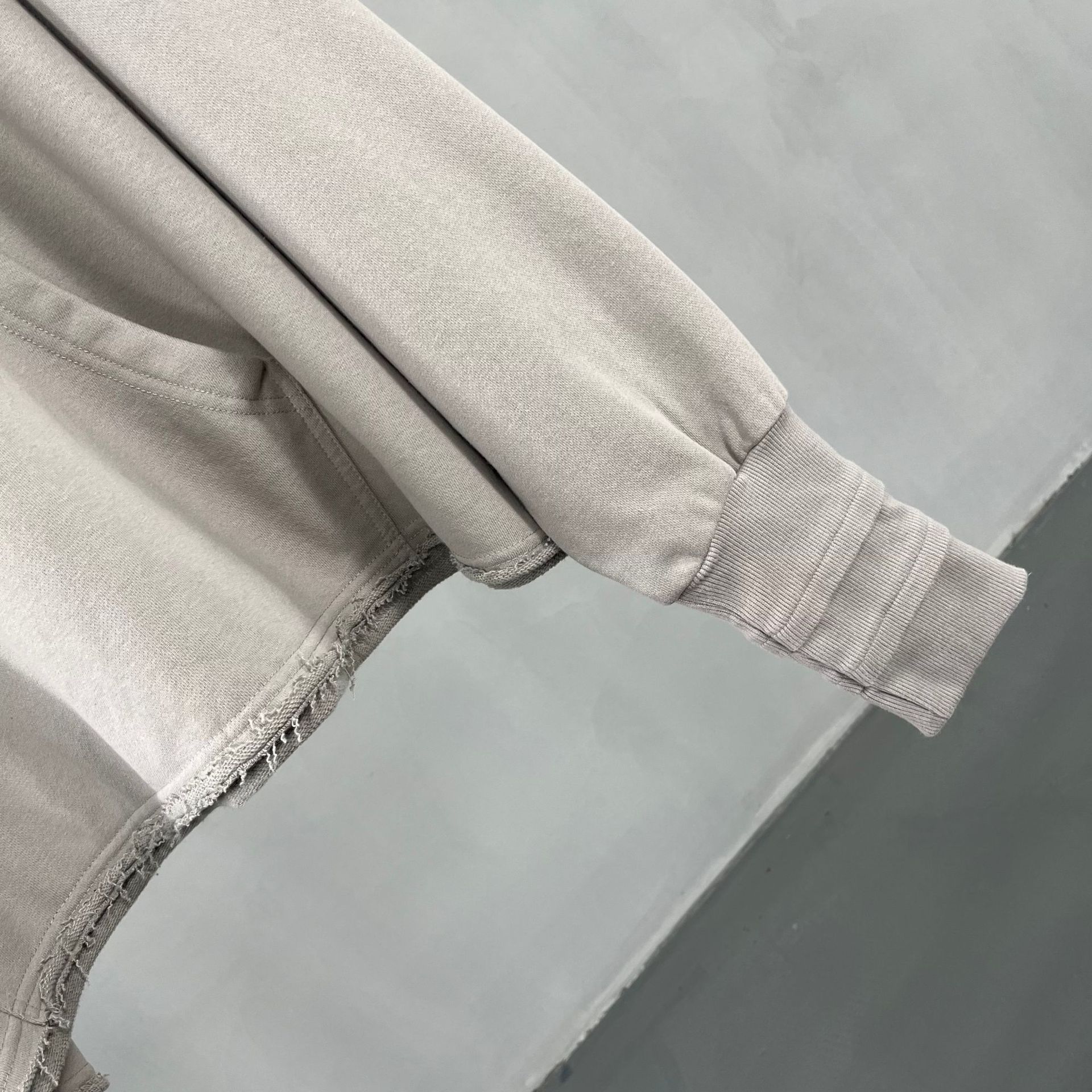 Men's Clothing washed old hooded jacket with loose edge ninja sleeves oversize sweater hoodies_voghion.com