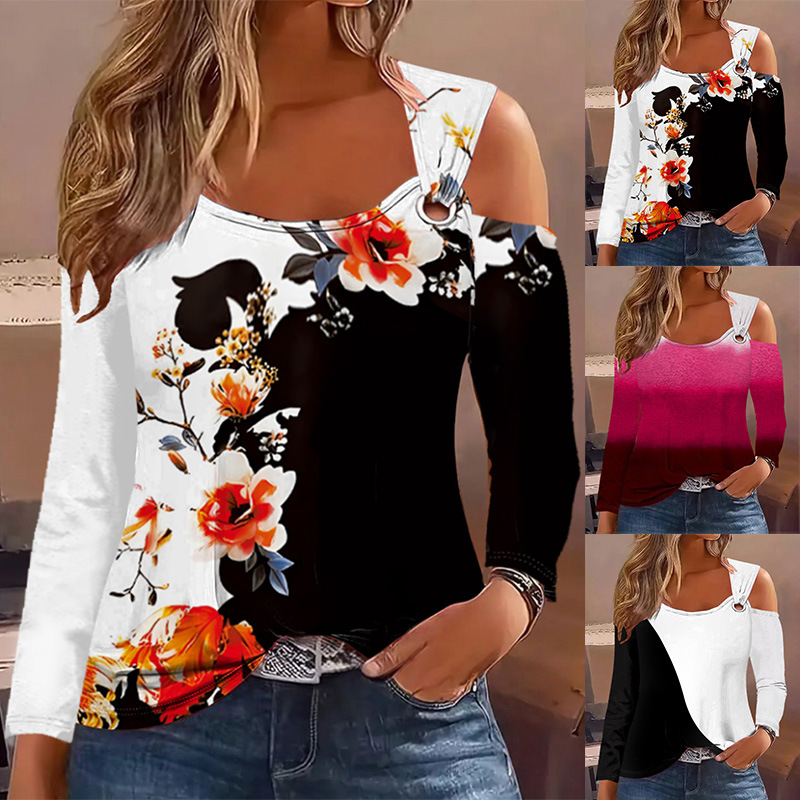 demi-season metal long-sleeve for leisure
