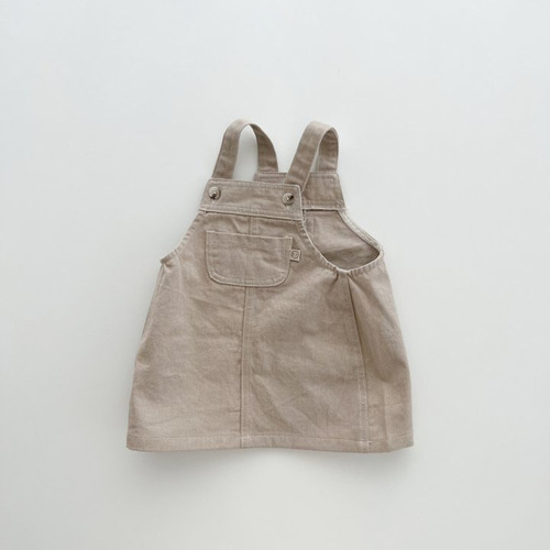 Ins Korean Children's Belted Skirt Spring  New Small and Medium Children's Girls Baby Dress Cute Girl Denim Skirt