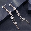 Silver needle, fashionable universal earrings, silver 925 sample, internet celebrity, simple and elegant design