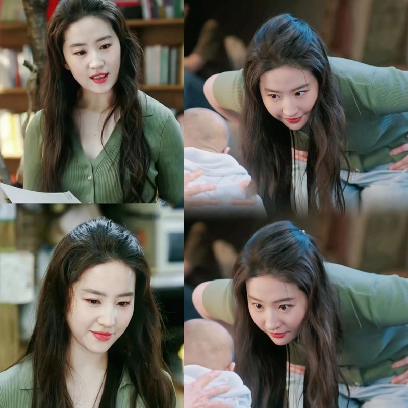 Go to Windy Places Liu Yifei Xu Hongdou Same Sweater Female Star Spring V-Neck Autumn T-Shirt Knitted Short Sleeve Top