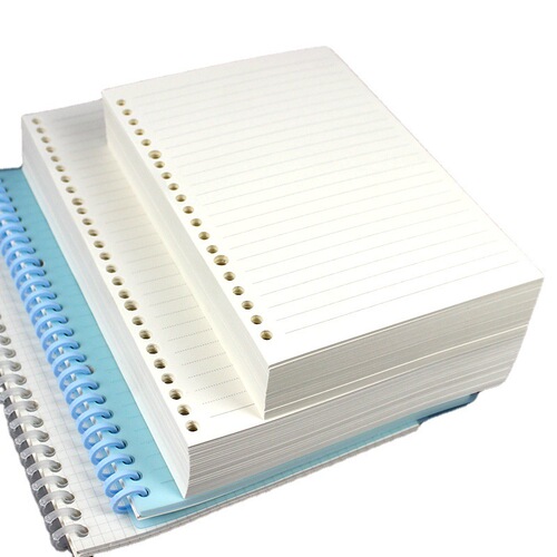 Thickened expandable binder notebook refill paper lined grid blank English core lined