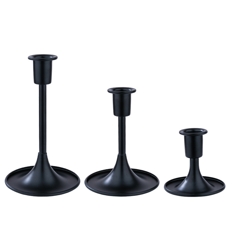 Fábrica directa transfronteriza altavoces europeos retro tablero de acero negro decoración romántica de cena a la luz de velas