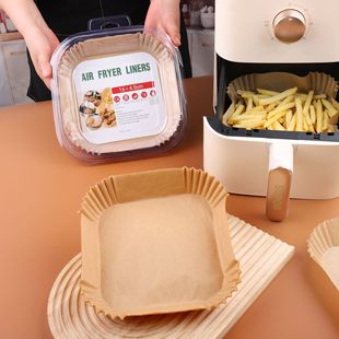 Air Fryer Oil-proof Paper Tray Baking Barbecue Oil-absorbent Paper Tray Food Grade High Temperature Oven Adhesion-proof Oil-proof Paper