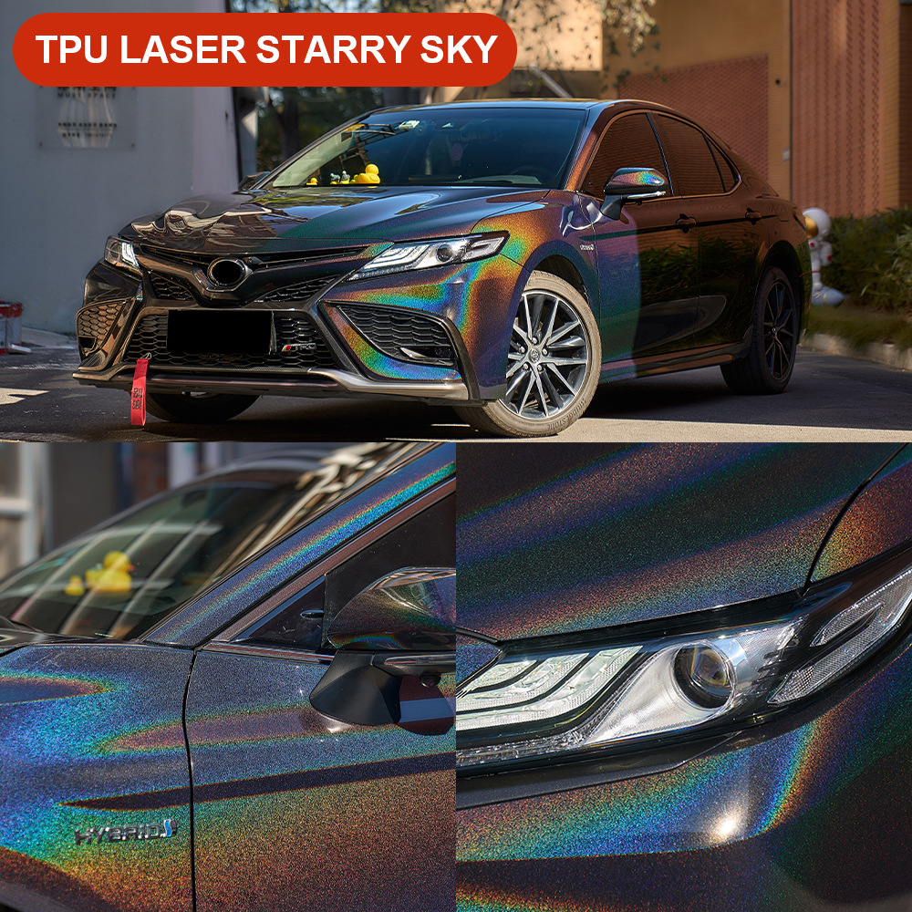 Axxpel Laser Starry Sky Tpu Car Paint Surface Color-Changing Protective Film Ppf Heat Repair Scratch Protection