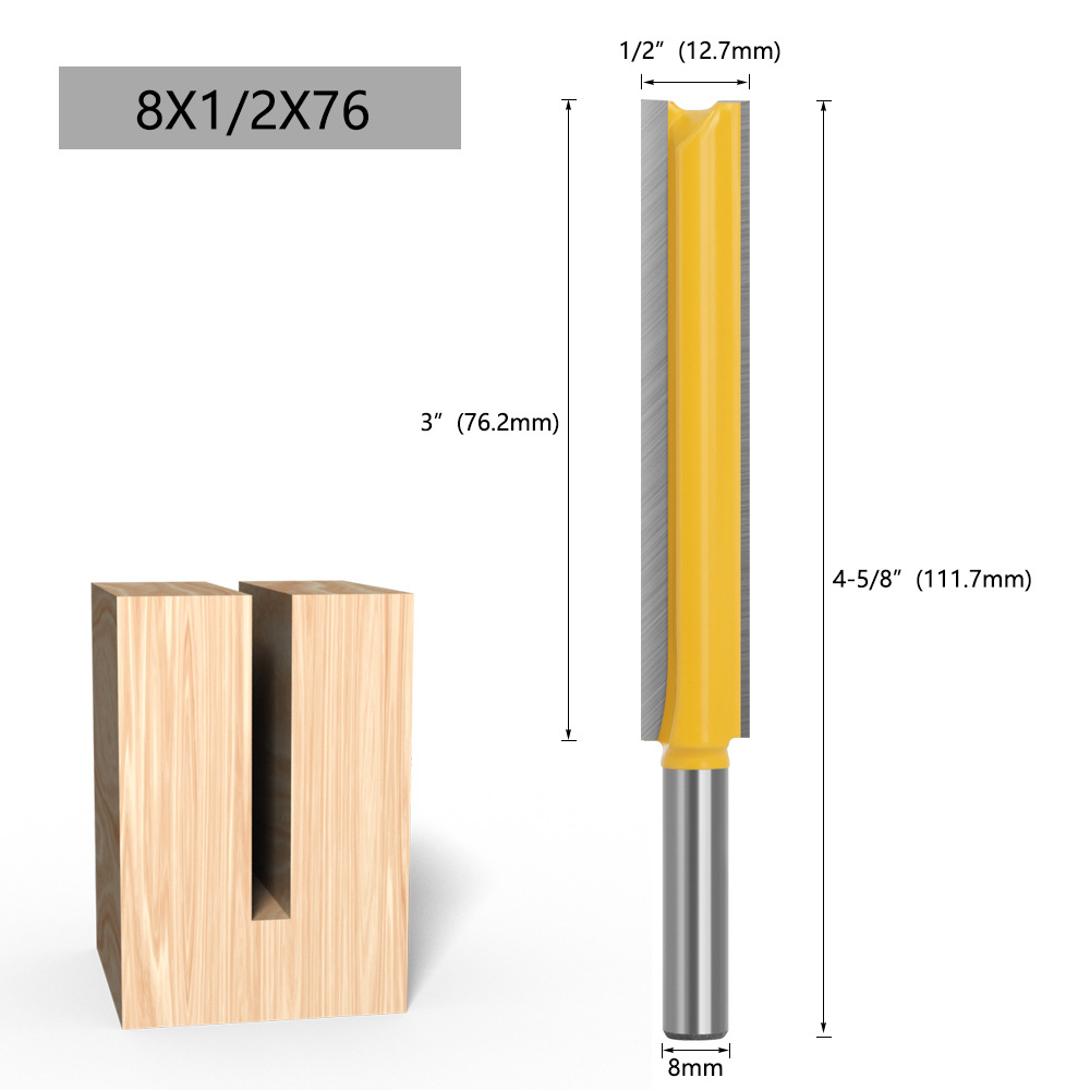 Cuchillo recto alargado de 8 manijas cuchillo de ranurado cuchillo recto de doble hoja cuchillo recto alargado cortador de la máquina de corte de carpintería