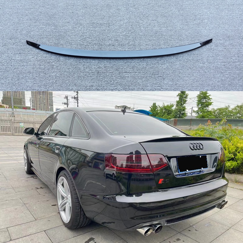 Suitable for Audi A6L Rear Wing 2009-2011 A6L C6 S6 Modified Special Punch-Free Paint Spoiler