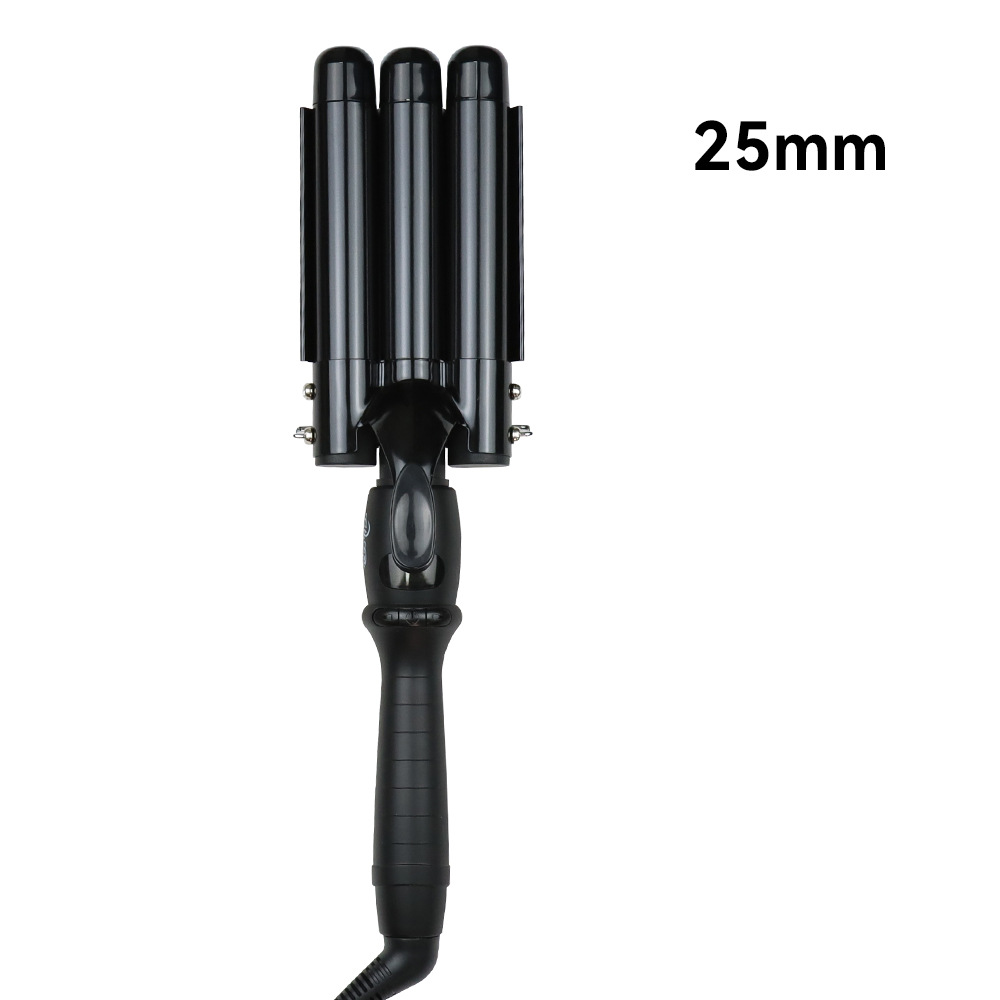 3튜브 고데기 블랙 25mm