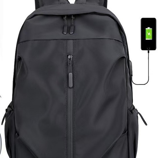 Large-capacity commuter business backpack for men, outdoor, customizable with logo, laptop bag, casual student travel bag