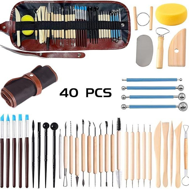 Arcilla de Secado al Aire para Cerámica, Escultura, Arcilla sin Hornear, Arcilla a Base de Agua, Arcilla para Manualidades, 10 Libras