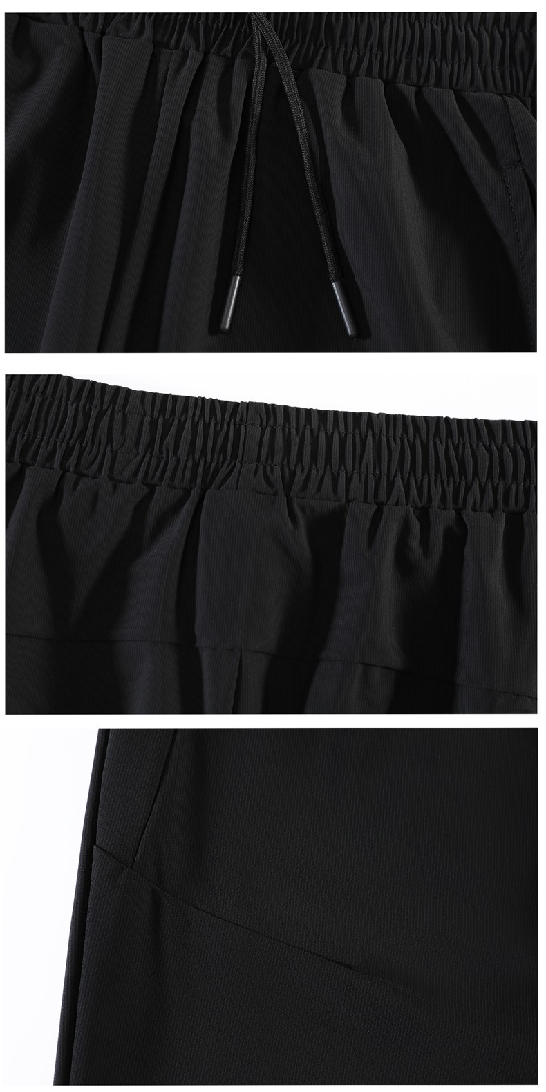 ​Men's Stretch Knit Jogger Pants For Running, Gym & Outdoor Activities - Breathable & Comfortable Loose Fit Sweatpants (Black, S-XXXL)​_voghion.com