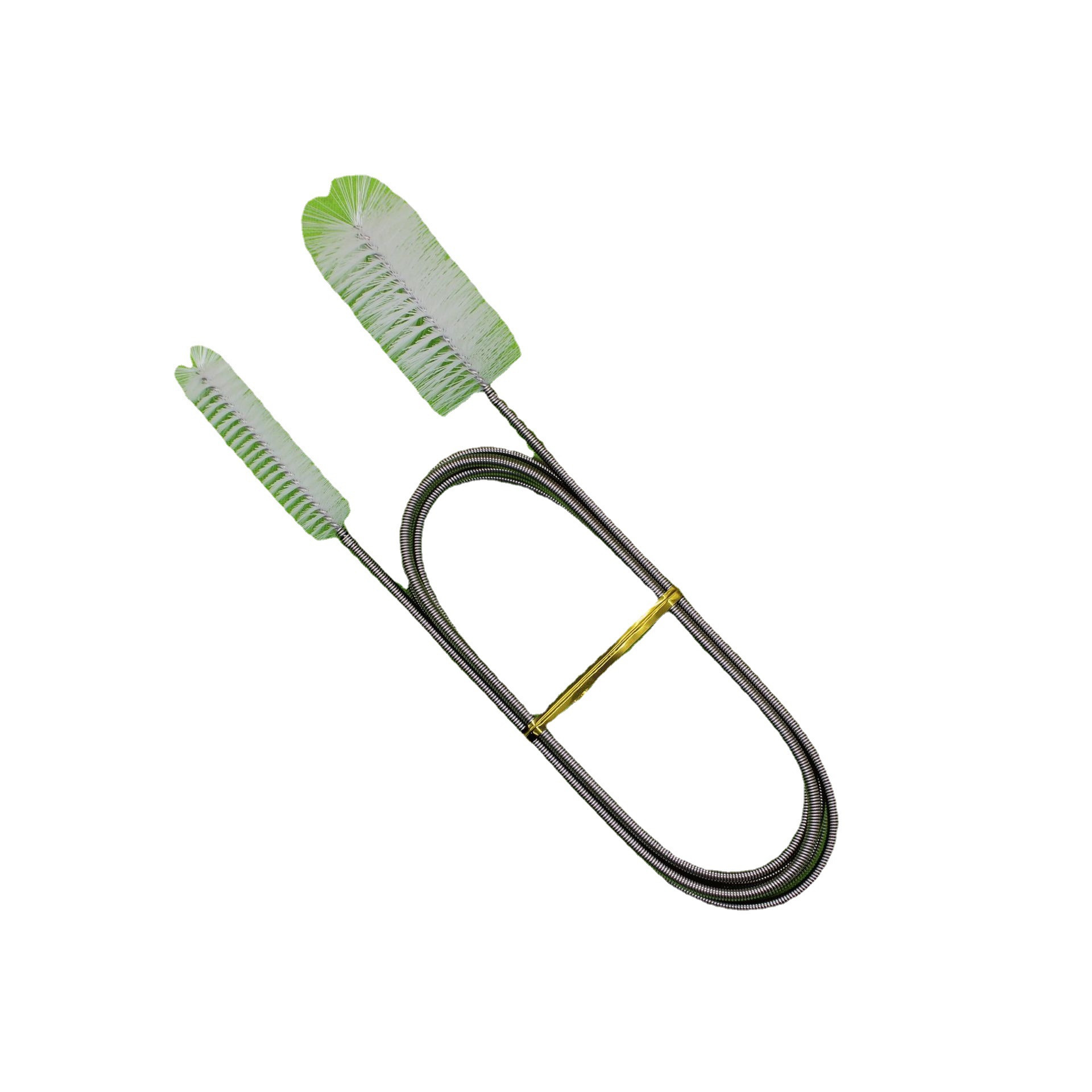 Fábrica al por mayor suministros de acuario cepillo de limpieza tanque de peces tubería de agua limpieza de tuberías cepillo de nylon de doble cabeza cepillo de primavera caliente