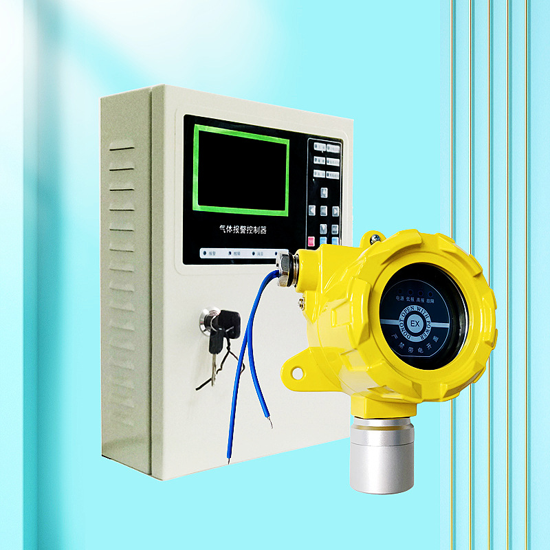 固定式氧气探测器 三线制4-20mA 氧气浓度探头O2气体报警控制器