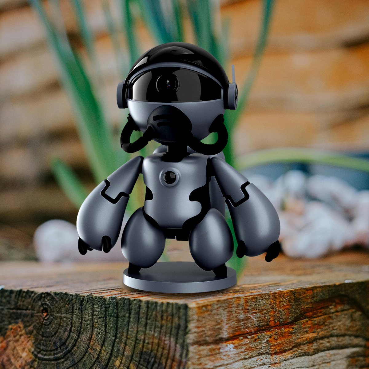 Home surveillance camera can shake head rotation intelligent PTZ pan-tilt camera 360 HD plug-free indoor