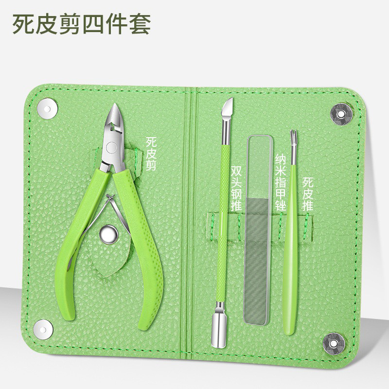 Green exfoliating set, case, 4 pieces