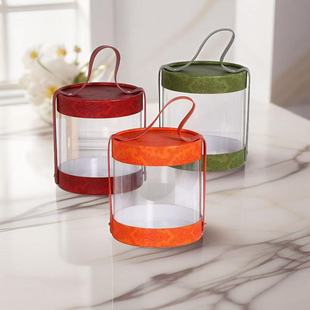 Hug Bucket Transparent Portable Candy Box Children's Day Snack Packaging Box Business Gift Box Wholesale Ready Stock