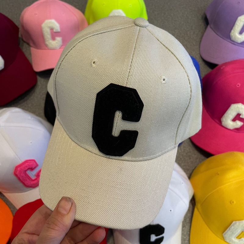 타월 C 야구모자 - 베이지 플러스 블랙 C