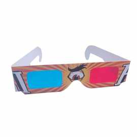 3D眼镜红蓝眼镜立体眼镜纸质款架红蓝眼镜厂家批发