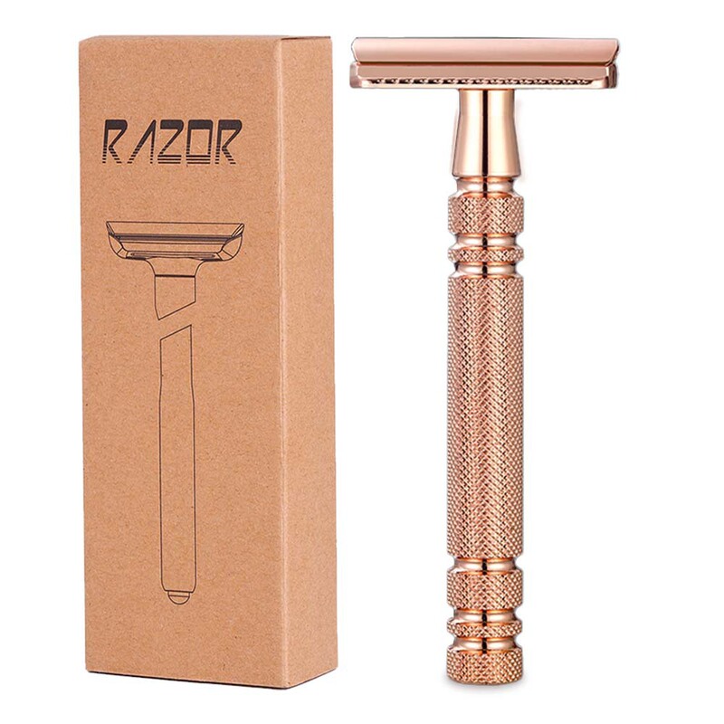 Cross-Border Popular Manual Razor Platinum Double-Sided Blade Razor Safety Razor Old-Fashioned Shaving Home