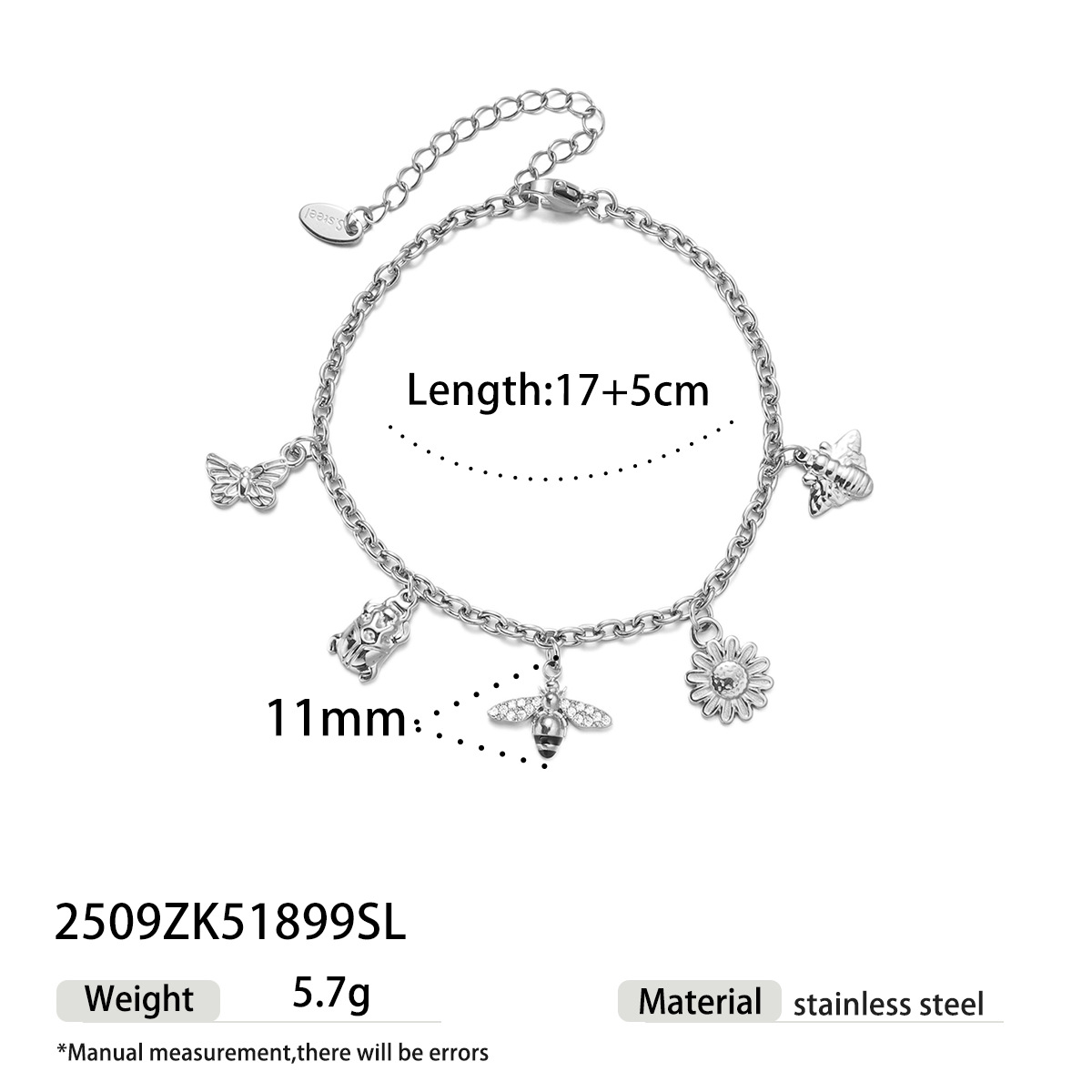 Tina transfronteriza verano explosivo pulsera de acero de titanio no decolor diseño nicho collar de acero inoxidable joyería al por mayor