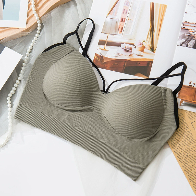 Бюстгальтер без косточек tube top, вкладыши, бесшовный удлинённый, one size