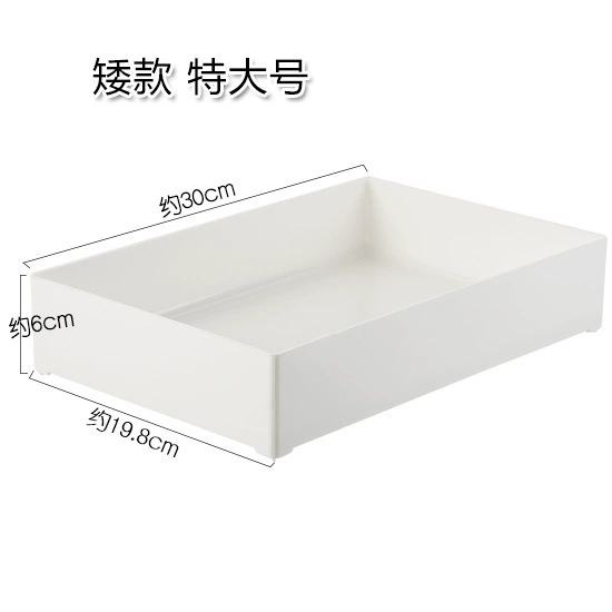Japanese table rectangular plastic storage box, classification