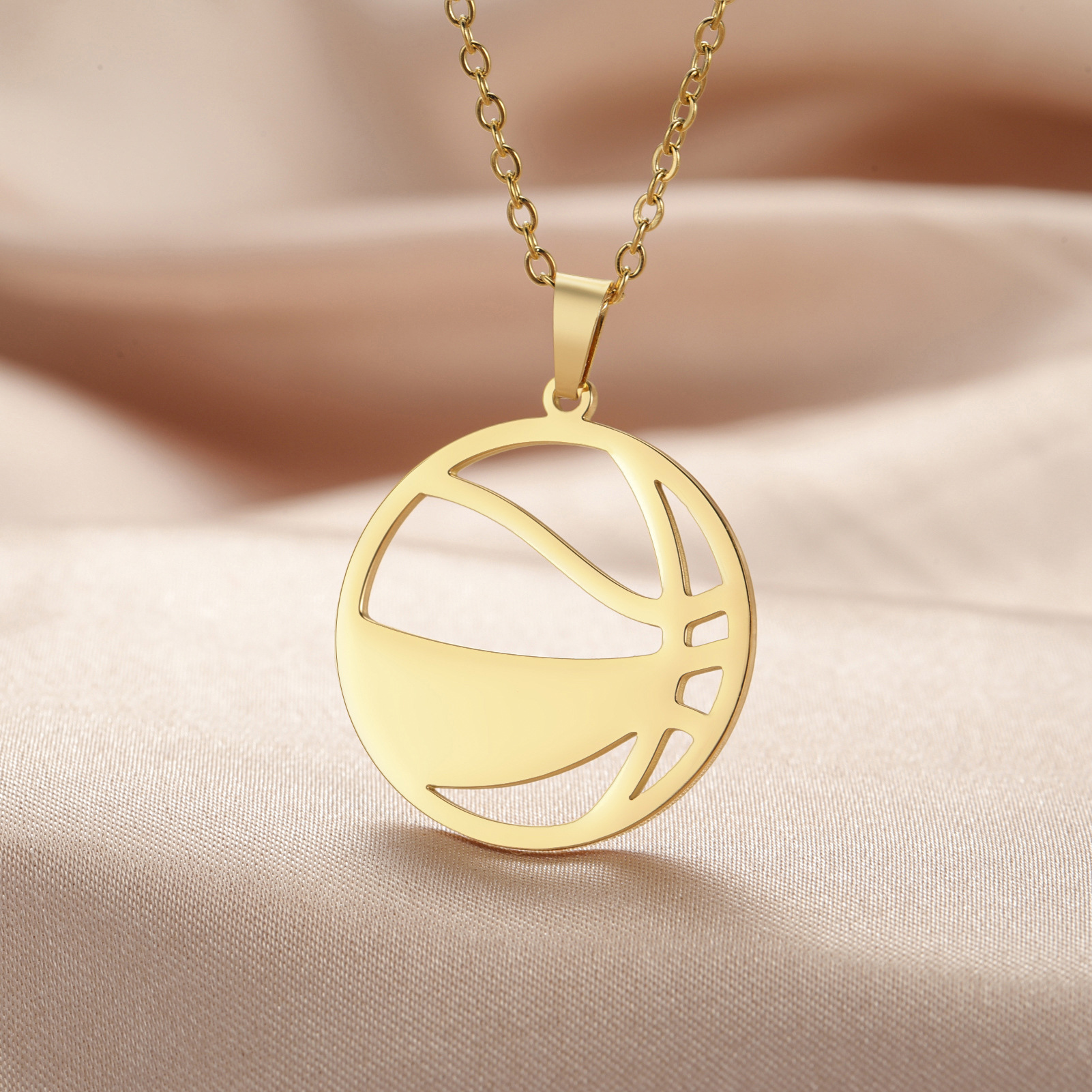 20g Weight 304 Stainless Steel Pendant Material Pendant Necklace Classification 304 Stainless Steel Chain Material box chain Chain Type Daily Occasion 304 Stainless Steel Material Football Pattern Unisex Gender Plating Design Simple Style Style Wholesale Jewelry Simple Style Basketball Football 304 Stainless Steel Plating Pendant Necklace 12
