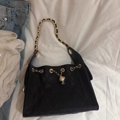 南风Chio2n 25bag水桶包包女通勤ins风小众设计菱格单肩手提包
