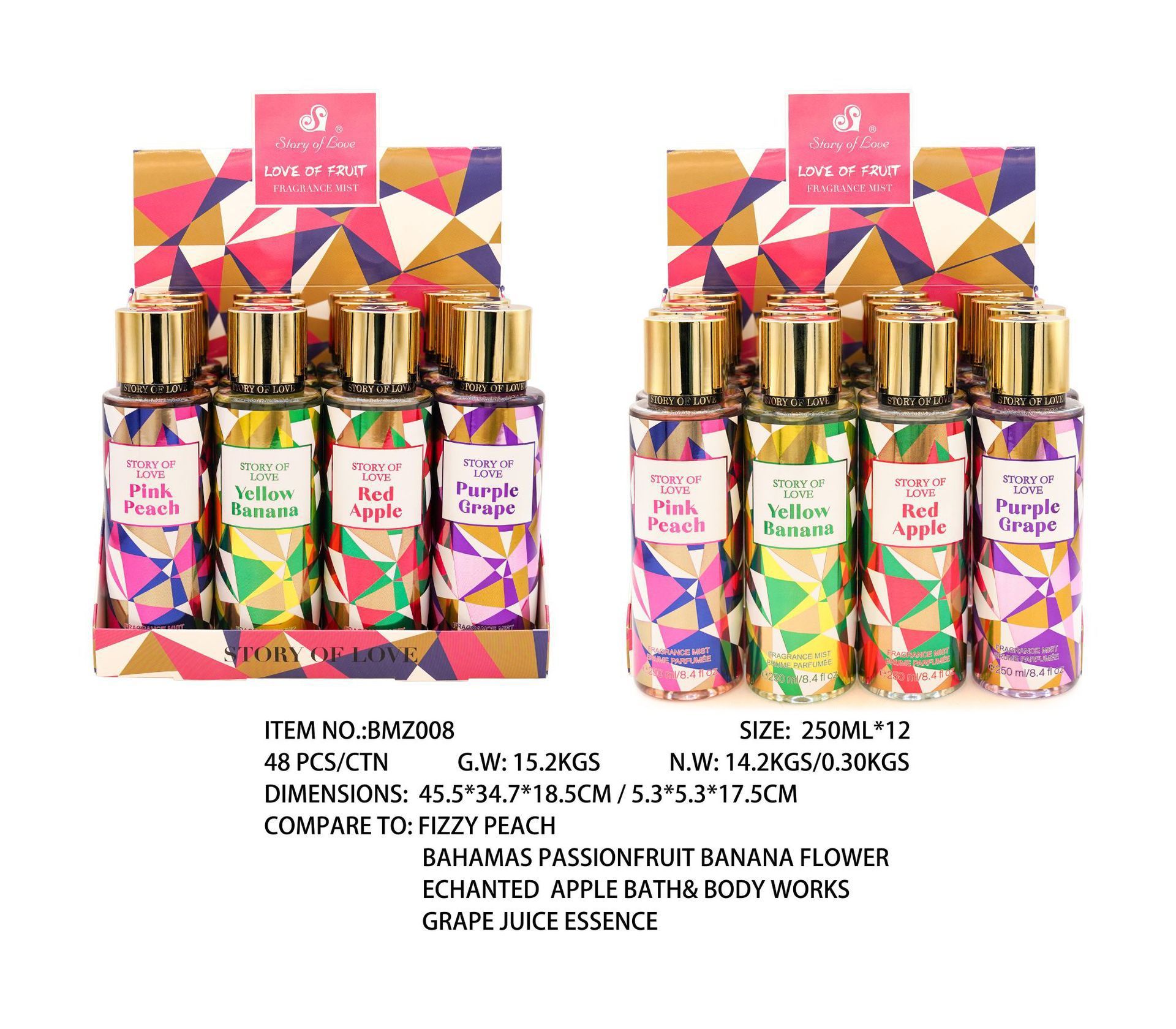Perfume para mujeres 250ml spray corporal comercio exterior sudeste asiático sudamericano fragrancia para hombres estand paquete de muestra especial image 14