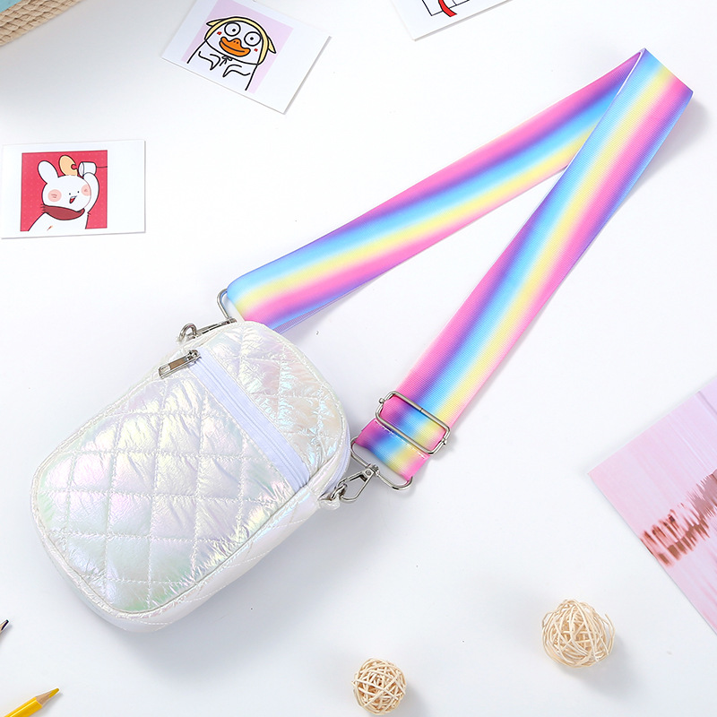 121g Weight Polyester Lining Material Zipper Closure Type Single Shoulder Strap Strap Type Crossbody Bag Bags Type Girl's Medium Nylon Polyester Solid Color Fashion Square Zipper Crossbody Bag