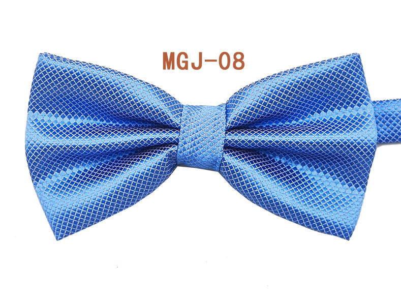 Pajarita negra de color sólido para hombre British Cube Spot Venta al por mayor Ropa formal Boda Doble pliegue Doble lazo de doble capa 27 colores