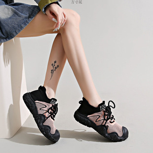 Breathable Hiking Shoes for Women, Non-Slip, Outdoor, Lightweight, Summer New Versatile Fly-Knit Hiking and Running Shoes for Women, Cross-Border E-Commerce