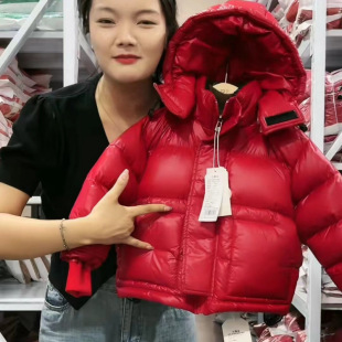 Children's Red down Jacket Winter Thickened New Style Boys and Girls Baby White Duck down No Wash