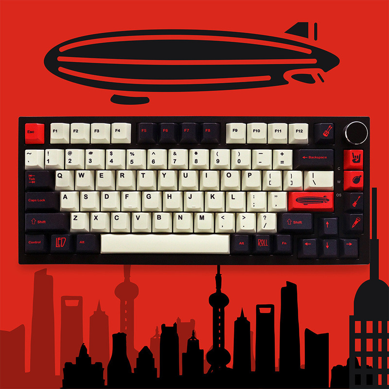 Gmk Led Zep Zeppelin Keycap Sublimation Pbt Original Highly Adaptable Cross-Axis Mechanical Keyboard Gmk Led Zep Zeppelin Keycap Sublimation Pbt Original Highly Adaptable Cross-Axis Mechanical Keyboard