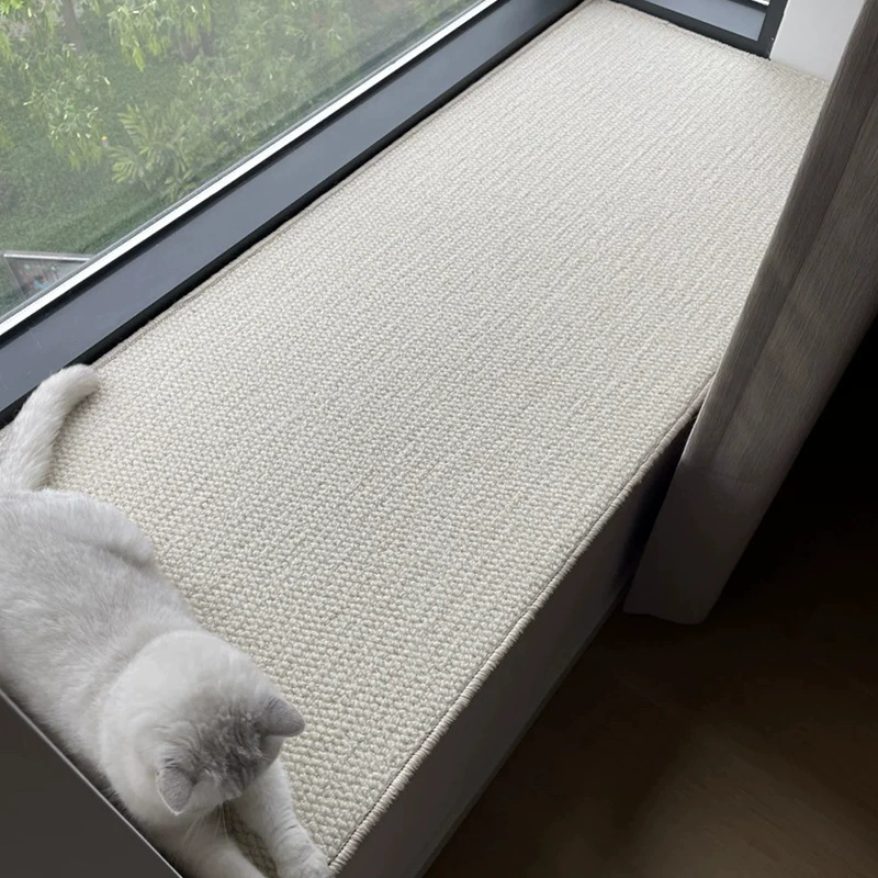 Коврик для эркера против кошачьих царапин, коврик для подоконника, ковер из искусственного сизаля, окно от пола до потолка, японский коврик татами, универсальный для всех сезонов
