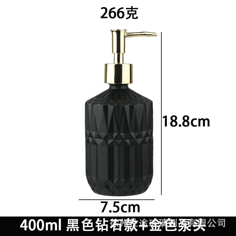Dispensador de Loción y Jabón Líquido de Vidrio Esmerilado para Hotel y Hogar image 22