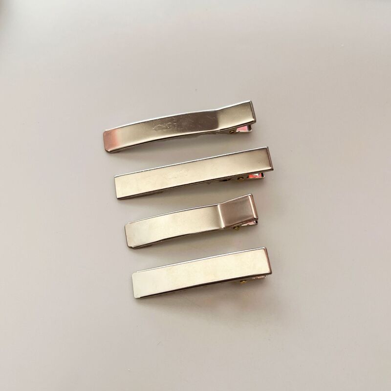 South Korea NS flat head double fork duckbill clip cross head clip thickened hairpin 5-6cmDIY hairpin headdress accessories