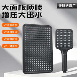 增压淋浴花洒喷头家用手持浴室热水器莲蓬头带喷枪加压淋浴头套装