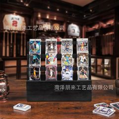 クロスボーダー木製カードディスプレイスタンドデスクトップスターカードスタンド木製カードコレクションスタンド卸売