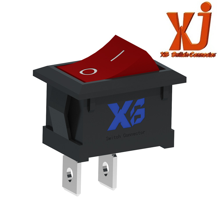 供应翘板开关 两档两脚 翘板电源开关 船型开关ON OFF 两脚大电流