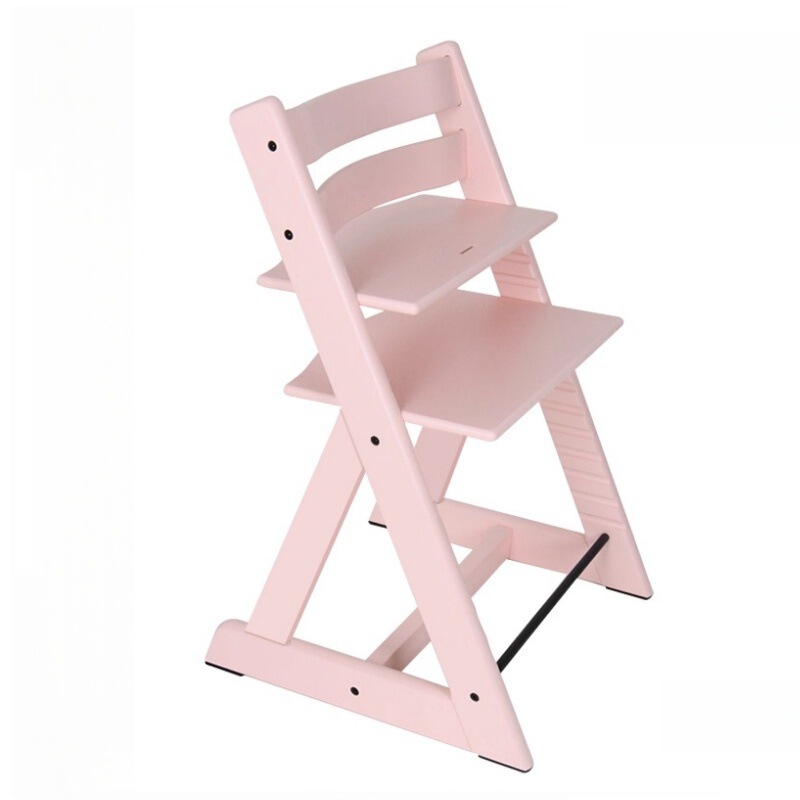 Children's Growth Chair Solid Wood Dining Table Chair Seat Wooden Baby Home Learning Chair Newborn Baby Dining Chair