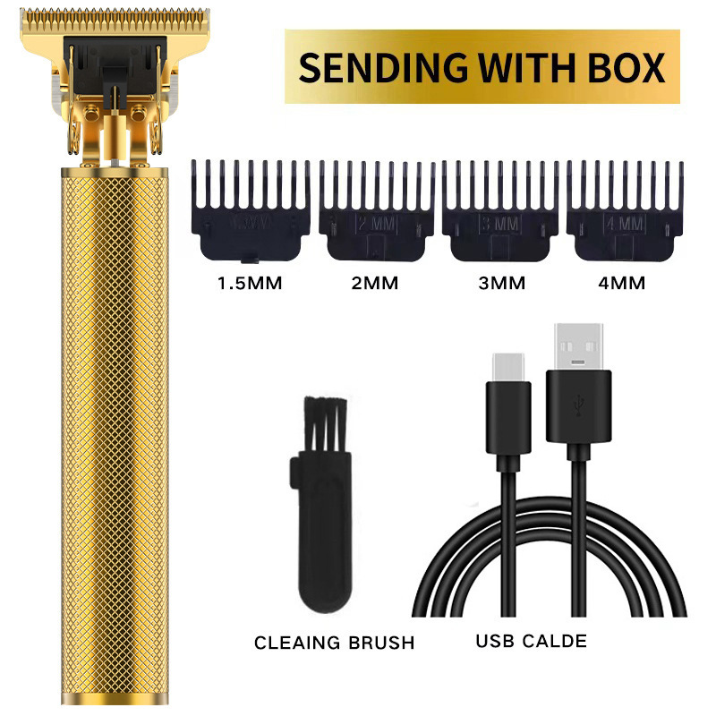 Transfronterizo T9 cortador de pelo eléctrico empujador cabeza de afeitar artefacto cabeza de aceite esculpida barbería cuchilla de afeitar eléctrica empujador al por mayor