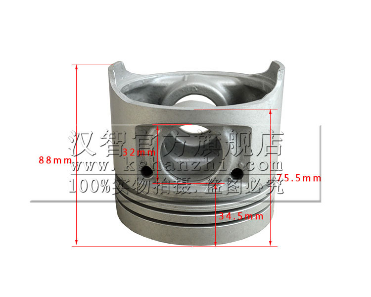 Pistón del motor 13101-78702-71 para Toyota 7F / 2Z Accesorios de carretilla elevadora Cilindro Asamblea Pistón