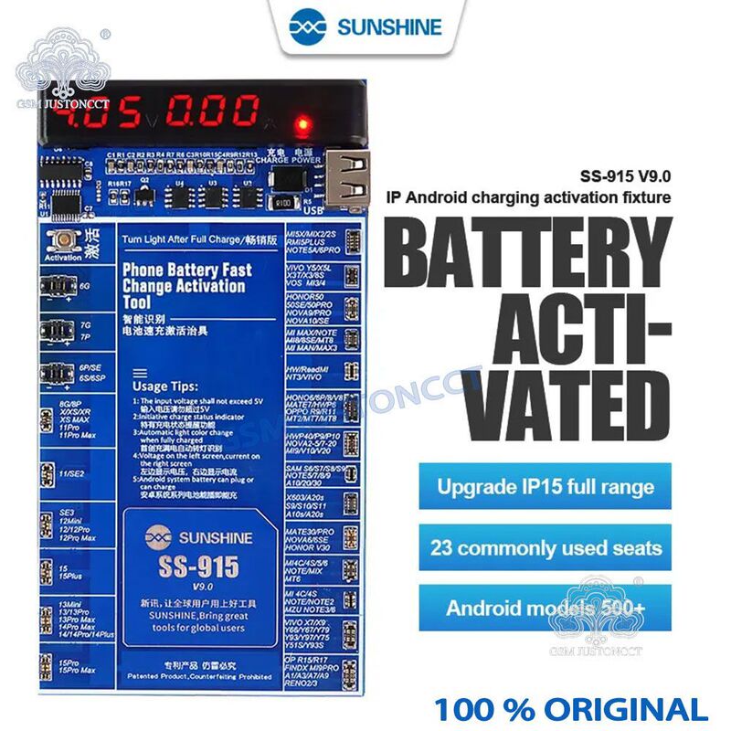 Xinxun SS-915 mobile phone battery charging activation test small Board Xinxun SS-915 mobile phone battery charging activation test small Board