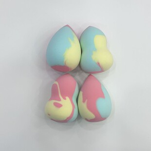 Factory wholesale three-color camouflage beauty makeup egg non-latex bubble water big gourd powder puff hydrophilic makeup sponge