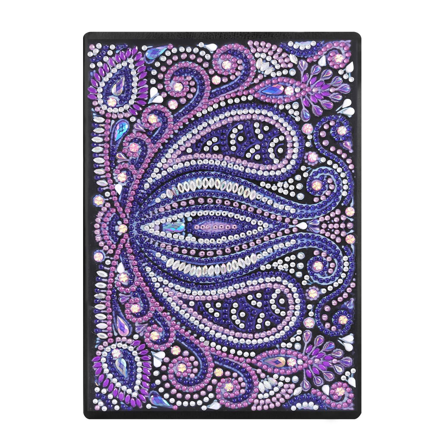 Cuaderno de dibujo de diamantes transfronterizos 5d punto diámetro pintura pegatinas de sexo opuesto mariposa DIY manual cuaderno de notas de cristal