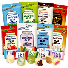 ヨーハUHA特濃ミルク砂糖102g袋入り味覚糖チョコレートいちご喜糖果卸売り