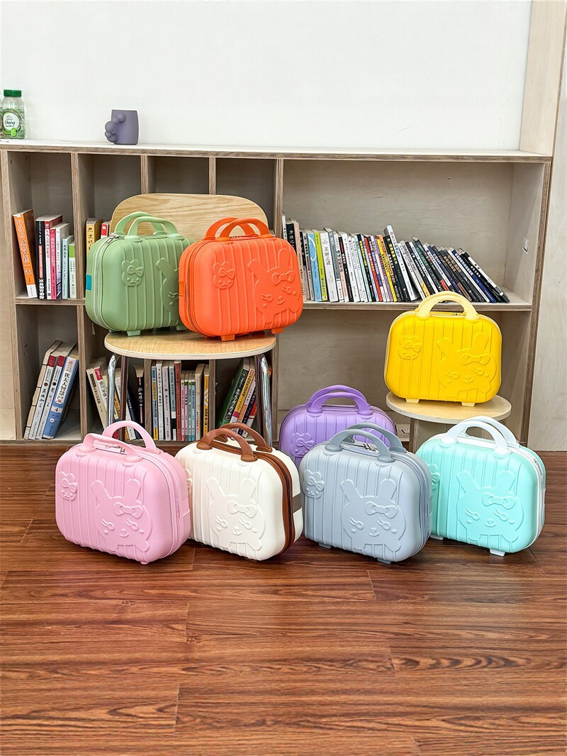 Estuche de Maquillaje Portátil de 14 Pulgadas de PP, Impermeable con Candado para Viajes
