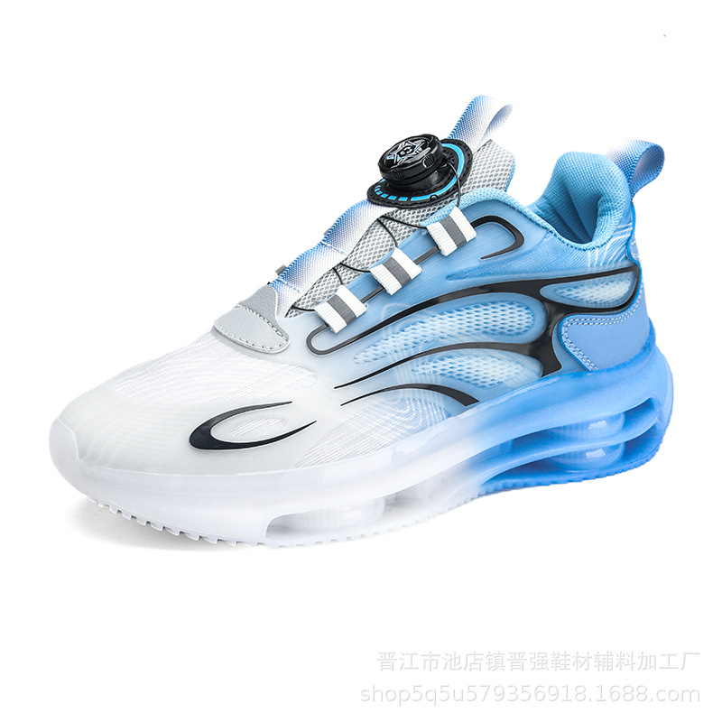 Zapatos de hombre otoño deportes transpirables zapatillas de fondo suave absorción de choque botón giratorio nuevo Putian zapatos casuales al aire libre zapatos de moda